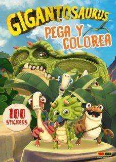 pega y colorea. gigantosaurus-9788427872431