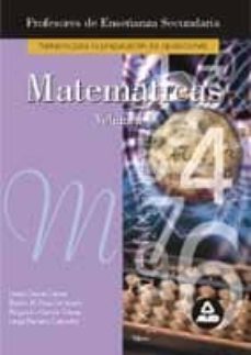 matematicas (vol.i): profesores de enseñanza secundaria-9788466500531