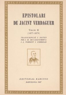 epistolari de jacint verdaguer tomo 2-9788472260931
