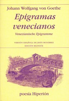 epigramas venecianos-johann wolfgang von goethe-9788475179131