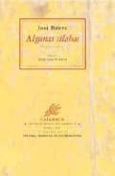 algunas silabas: antologia-jose bento-9788488015631
