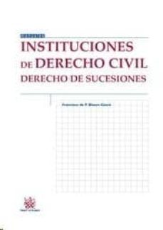 instituciones de derecho civil derecho de sucesiones-9788490534731