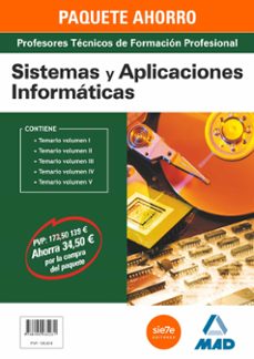 paquete ahorro sistemas y aplicaciones informáticas cuerpo de profesores técnicos de formación profesional-9788490935231