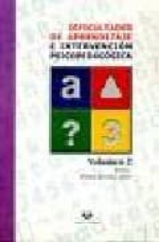 dificultades de aprendizaje e intervencion psicopedagogica (t. 2)-9788496094031