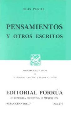 pensamientos y otros escritos-blass pascal-9789684523531