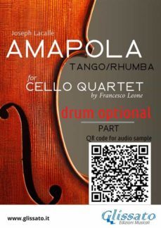 optional drum part of "amapola" for cello quartet (ebook)-9791221385731