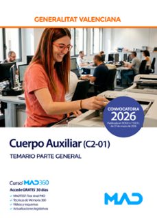 cuerpo auxiliar (c2-01). generalitat valenciana. temario parte ge neral.-9791370288631