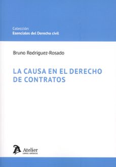 la causa en el derecho de contratos-bruno rodriguez rosado-9791387867331