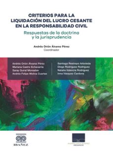 criterios para la liquidacion del lucro cesante en la responsabilidad civil (ebook)-andrés orión álvarez pérez-4099995589641