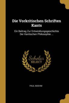die vorkritischen schriften kants-9780270145441