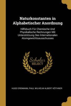 naturkonstanten in alphabetischer anordnung-9780270930641