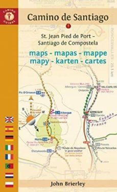 camino de santiago maps - mapas - cartes: st. jean pied de port - santiago de compostela  (7th rev. ed.)-9781844096541