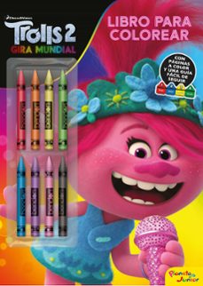 trolls 2. libro para colorear con ceras-9788408218241