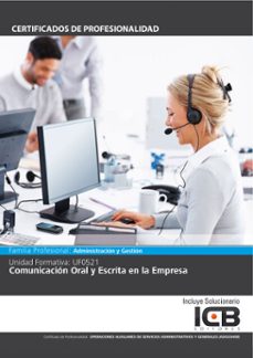 uf0521: comunicacion oral y escrita en la empresa (adgg0408) (ebook)-9788410261341