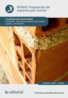 preparacion de soportes para revestir. eocb0209 (ebook)-francisco javier manzano garcia-9788411848558