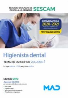 higienista dental del servicio de salud de castilla-la mancha (sescam). temario especifico volumen 1-9788414242841