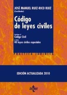 codigo de leyes civiles: contiene el codigo civil y otras cincuen ta leyes civiles especiales (3ª ed.)-9788430951741