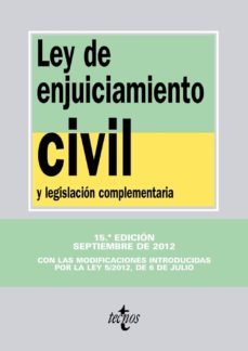 ley de enjuiciamiento civil y legislacion complementaria (15ª ed. )-9788430955541
