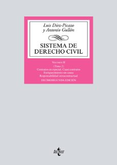 sistema de derecho civil (3ª ed.) (vol. ii) (tomo 2) contratos en especial. cuasi contratos. enriquecimiento sin causa.         responsabilidad extracontractual-luis diez picazo-antonio gullon-9788430974641