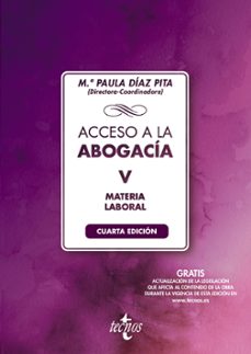 acceso a la abogacia-v-laboral (tomo v):  materia laboral-9788430985241