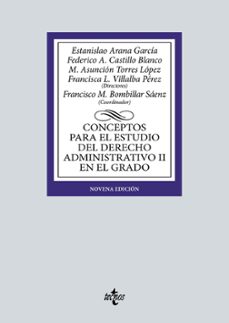 conceptos para el estudio del derecho administrativo ii en el grado-9788430989041