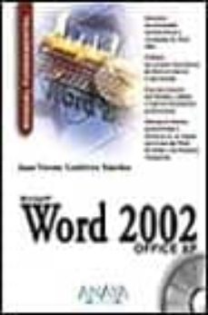 word 2002 (manuales fundamentales) (incluye cd-rom)-juan vicente gutierrez sanchez-9788441512641