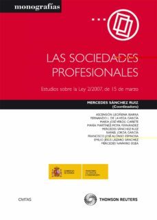 sociedades profesionales-mercedes sanchez ruiz-9788447039241