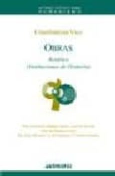 obras ii: retorica (instituciones de oratoria)-giambattista vico-9788476587041