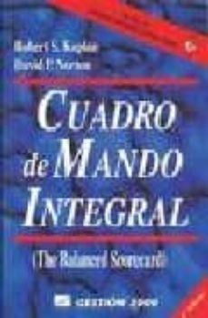 cuadro de mando integral= the balanced scorecard (2ª ed)-9788480885041