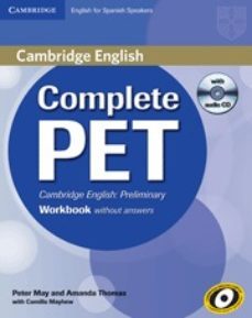 complete pet workbook without answers with audio cd-9788483237441