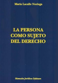 la persona como sujeto del derecho-9788490313541