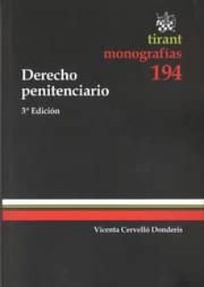 derecho penitenciario. 3ª edicion-vicenta cervello donderis-9788490331941