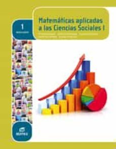 matematicas aplicadas a las ciencias sociales i 1º bachillerato ed 2015-9788490785041