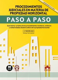 procedimientos judiciales en materia de propiedad horizontal guia teorico-practica de los procedimientos monitorio, ordin-departamento de documentacion iberley-9791370111441