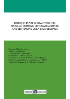 derecho penal sustantivo en el tribunal supremo. sistematizacion de las sentencias de la sala segunda (ebook)-gorgonio martinez atienza-9791399011241