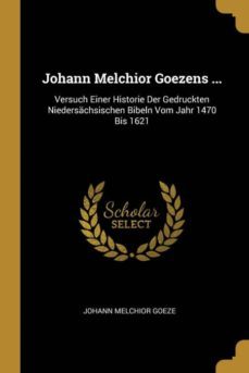 johann melchior goezens ...-9780270538151