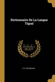 dictionnaire de la langue tigra-9780270681451