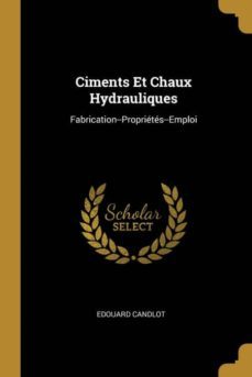 ciments et chaux hydrauliques-9780274112951