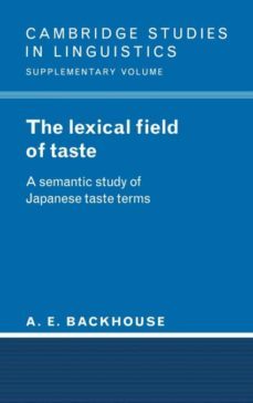 the lexical field of taste-9780521445351