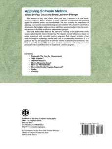 applying software metrics-9780818676451
