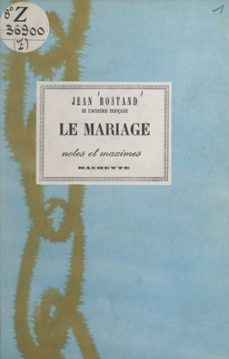 le mariage (ebook)-jean rostand-9782706265051