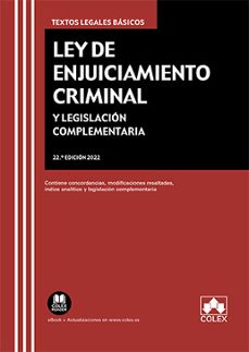 ley de enjuiciamiento criminal y legislacion complementaria-9788413594651