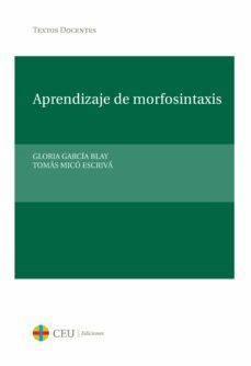 aprendizaje de morfosintaxis-gloria garcia blay-9788415382751