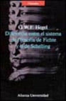diferencias entre el sistema de filosofia de fichte y de schellin g-9788420625751