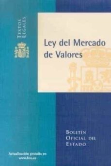 ley de mercado de valores b.o.e.-9788434016651