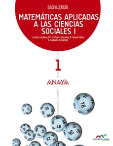 matemáticas aplicadas a las ciencias sociales i. 1º bachillerato castellano mec-9788467826951