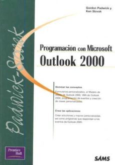 programacion con microsoft outlook 2000 (serie blanca)-gordon padwick-ken slovak-9788483222751