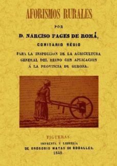 aforismos rurales  (ed. facsimil)-narciso fages de roma-9788490010051