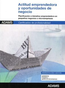 actitud emprendedora y oportunidades de negocio: certificados de profesionalidad-9788490251751