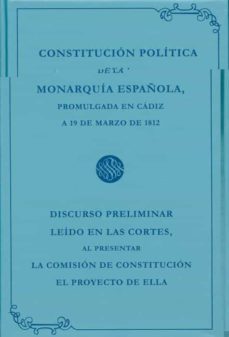 constitucion politica de la monarquia española, promulgada en cad iz (2 vols) (facsimil)-9788498283051